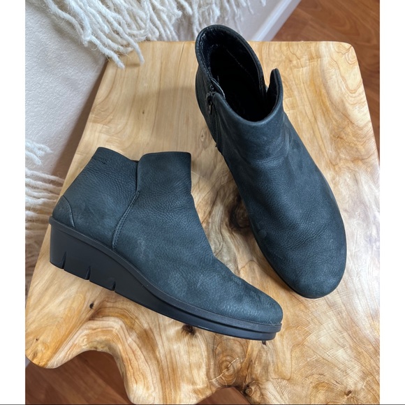 Ecco Shoes - 🚫SOLD🚫Ecco Wedge Booties Black - Women's EU 38- US 7.5-8